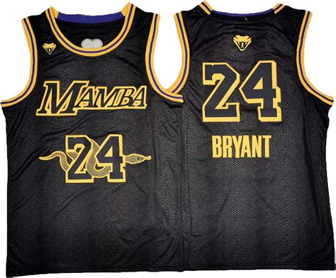 Bryant Black Mamba Jersey for Men, Lakers 24# New Edition Breathable ...