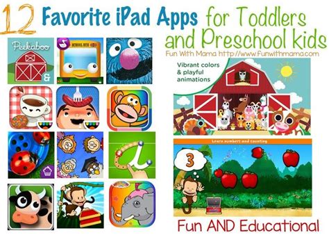 iPad For Kids: Favorite Educational Apps for toddlers preschoolers and ...