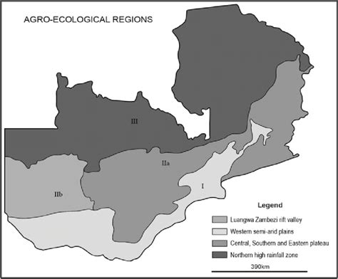 The agro-climatic zones of Zambia. Source: Wendy Phillips (2013),... | Download Scientific Diagram