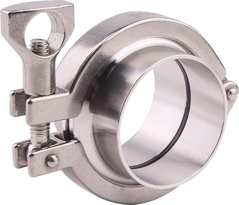 DERNORD Stainless Steel Tri-clamp (Tri-Clover Clamp) + 2 Pcs SUS304 ...