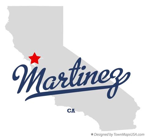 Map of Martinez, CA, California