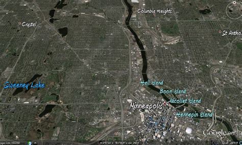 Geo-Located Minneapolis: North Minneapolis Tornado Path Visible in Google Earth Imagery Update!!