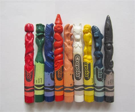 Geeky Carved Crayon Sculptures by Hoang Tran