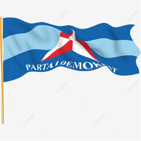 Bendera Partai Demokrat, Demokrat Berkibar, Logo Demokrat, Logo Partai ...