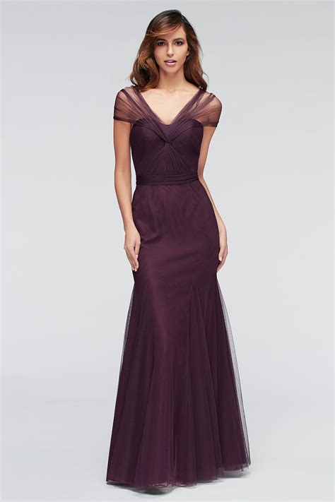 @watterswtoo Bridesmaids Dress 1307 in Eggplant. | Eggplant bridesmaid dresses, Beautiful gowns ...