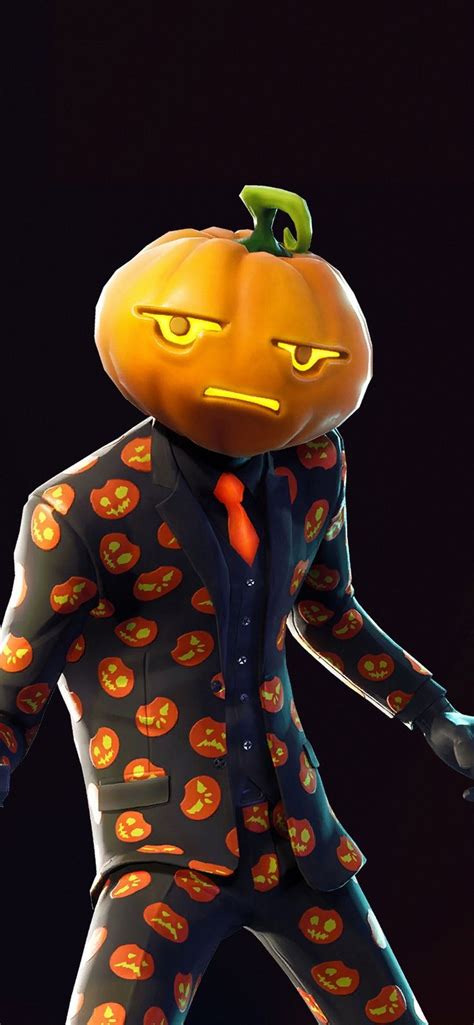 Fishy Skin Fortnite Wallpaper ~ Halloween, Pumpkin, Pumphead, Skin, Fortnite, 2018, 1125x2436 ...