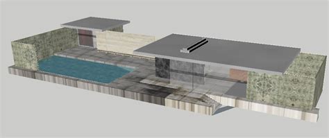 Barcelona pavilion by mies van der rohe--3d model (4.12 MB) | Bibliocad