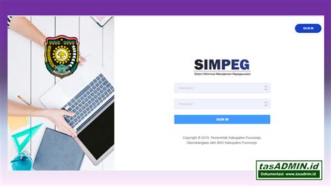 APLIKASI SIMPEG SIFIKA PEMKAB PURWOREJO - tasADMIN