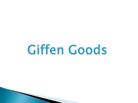 Giffen goods