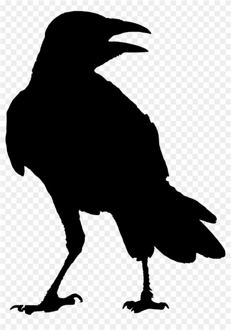 Find hd Svg Transparent Download Crow Clipart Raven Silhouette - Raven ...