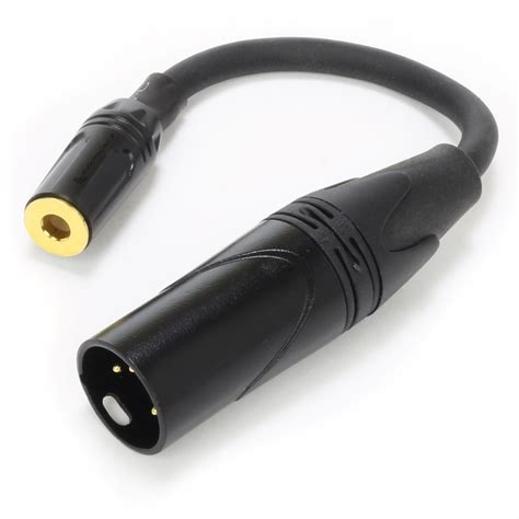 Adapter Cable Male 4 Pins XLR to Female Jack 4.4mm Gold Plated 15cm ...