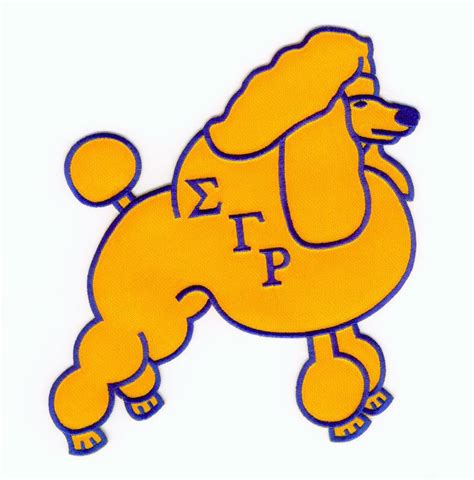 sigma gamma rho sorority poodle - Clip Art Library