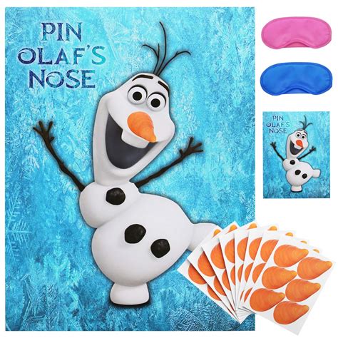 Buy Pin The Nose on Olaf Party Game for Froze Theme Birthday Party ...