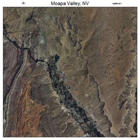 Aerial Photography Map of Moapa Valley, NV Nevada