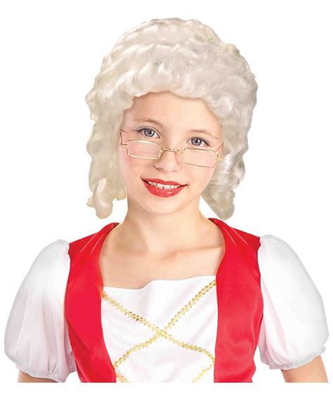 Colonial Girl Kids Wig - Girls Halloween Costumes