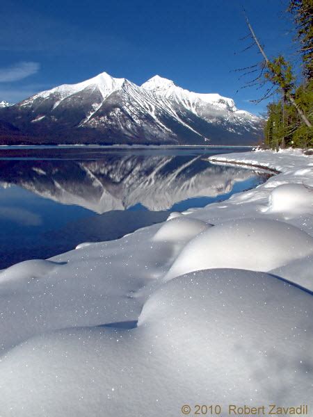 Lake McDonald Winter Photo - Glacier Park Photo Gallery