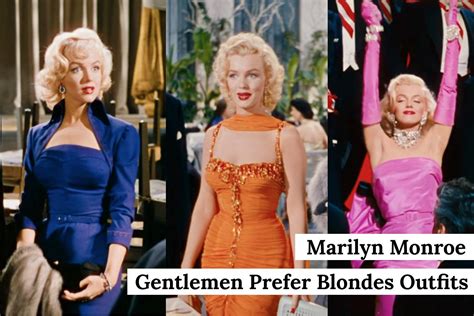 Marilyn Monroe Gentlemen Prefer Blondes Outfits - All her Gorgeous Glam Dresses — Classic ...