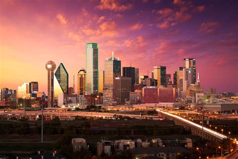 Dallas Skyline at Dusk with Autumn Sunset | "Autumn in Dalla… | Flickr