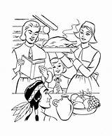Pilgrims And Indians Coloring Pages sketch template
