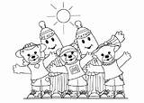 Bananas in Pyjamas And Friends 1 Coloring Page  Free Printable sketch template