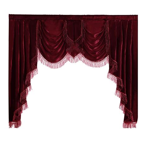 Black Velvet Curtains Valance - Curtains & Drapes