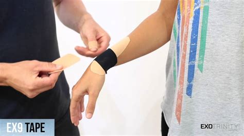 How To Apply EX9 Kinesiology Tape For Wrist Pain and RSI - YouTube