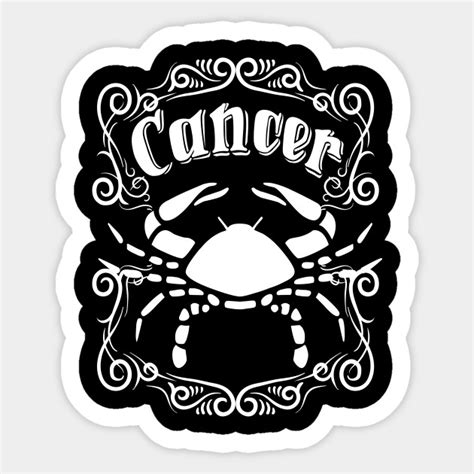 Cancer Crab Zodiac Sign - Cancer - Sticker | TeePublic