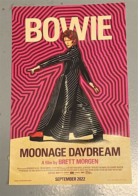 Moonage Daydream 2022 Movie Promo Poster David Bowie 11x17 Brand New | eBay