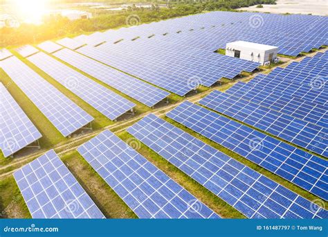 Aerial View of Solar Panels on Stock Image - Image of green, sustainability: 161487797