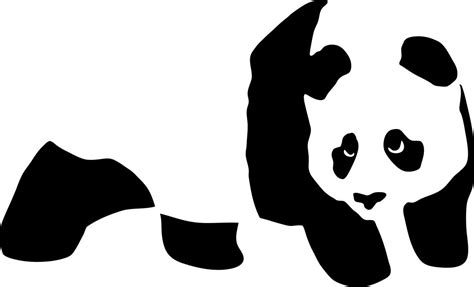 Vector panda stencil by xQUATROx on DeviantArt