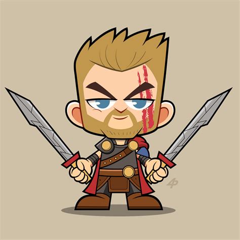 Thor Cartoon Drawing | Free download on ClipArtMag