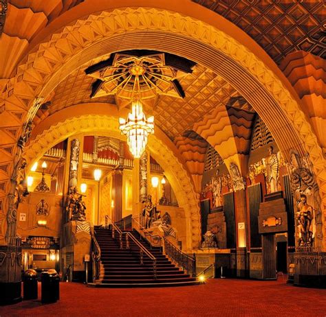 West end of lobby, Pantages Theatre, Hollywood | Theatre interior ...