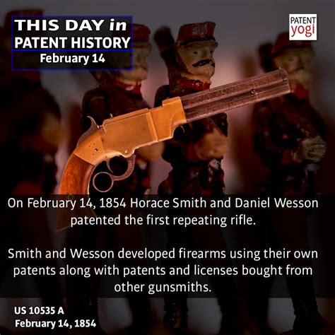 This Day in Patent History - On February 14, 1854 Horace Smith and ...