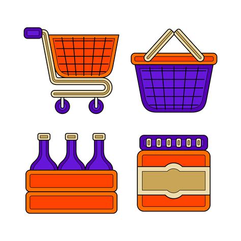 supermarket element vector illustration 37368519 Vector Art at Vecteezy