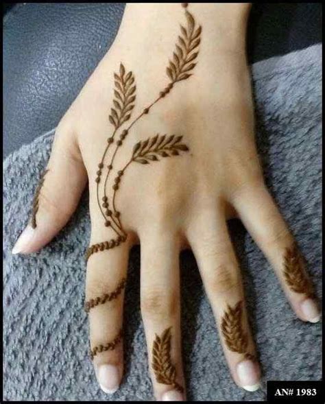 Back Hand Mehndi Design [AN 1983] | MehndiDig