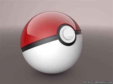 Pokeball Free 3D Model - .3ds .obj .c4d .mb .sldprt - Free3D