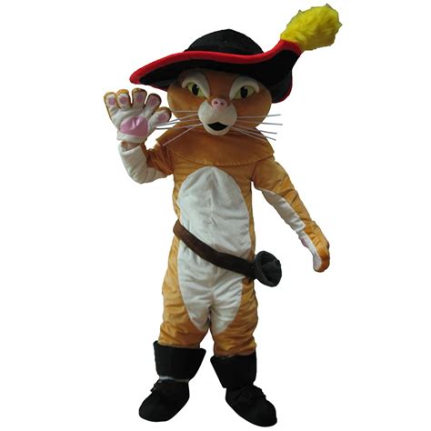 Puss In Boots Mascot Costume Pussy Cat Mascot Costume Free Shipping-in Anime Costumes from ...