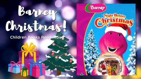 Barney: Night Before Christmas - Reading Kids Books Read Aloud - YouTube