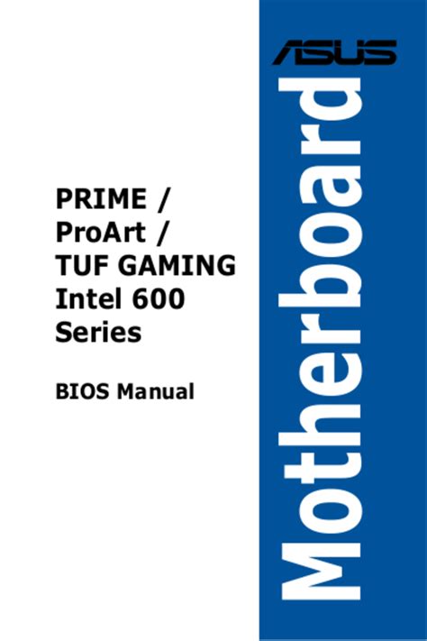 User manual Asus TUF Gaming Z690-Plus (English - 88 pages)