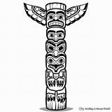 Totem Pole Coloring Pages  Free & Printable sketch template