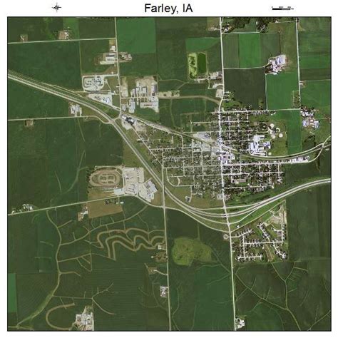 Aerial Photography Map of Farley, IA Iowa