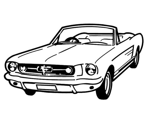 Ford Mustang GT Car Coloring Pages | Best Place to Color