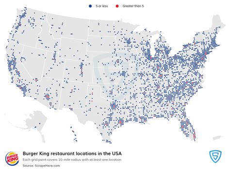 Number of Burger King locations in the USA in 2024 | ScrapeHero