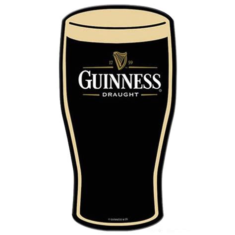 Wholesale Beverage Aluminum Die Cut Sign - Guinness Pint Glass | Signs ...