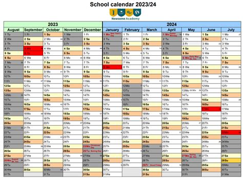 Term Dates Calendar - Newsome Academy