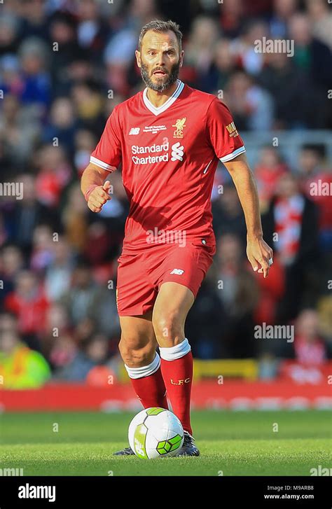 Patrick Berger during the legends match at Anfield, Liverpool. PRESS ...