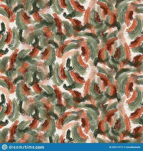 Western Marbled Mottle Seamless Raster Pattern. Bohemian Desert Orange Irregular Cloth Design ...