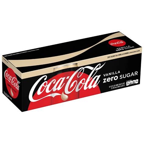 Coca-Cola Vanilla Soda, 12 Oz Cans, Pack of 12 | Coca cola, Coca cola zero, Caffeine free drinks