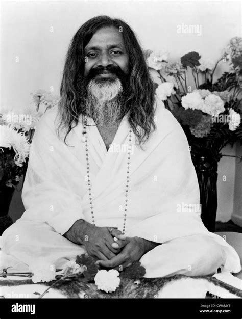 Maharishi Mahesh Yogi, founder of transcendental meditation, circa Stock Photo: 50023097 - Alamy