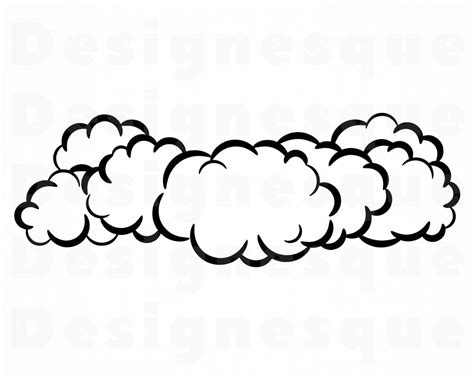 Clouds SVG Clouds Clipart Clouds Files for Cricut Clouds | Etsy